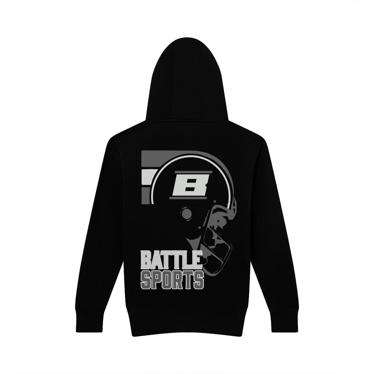 battle-defender-b-helmet-hoodie-herren-schwarz-baumwolle image 1