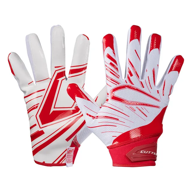 cutters-game-day-pro-receiver-handschuhe-white-red-adult-m-mit-grip image 1