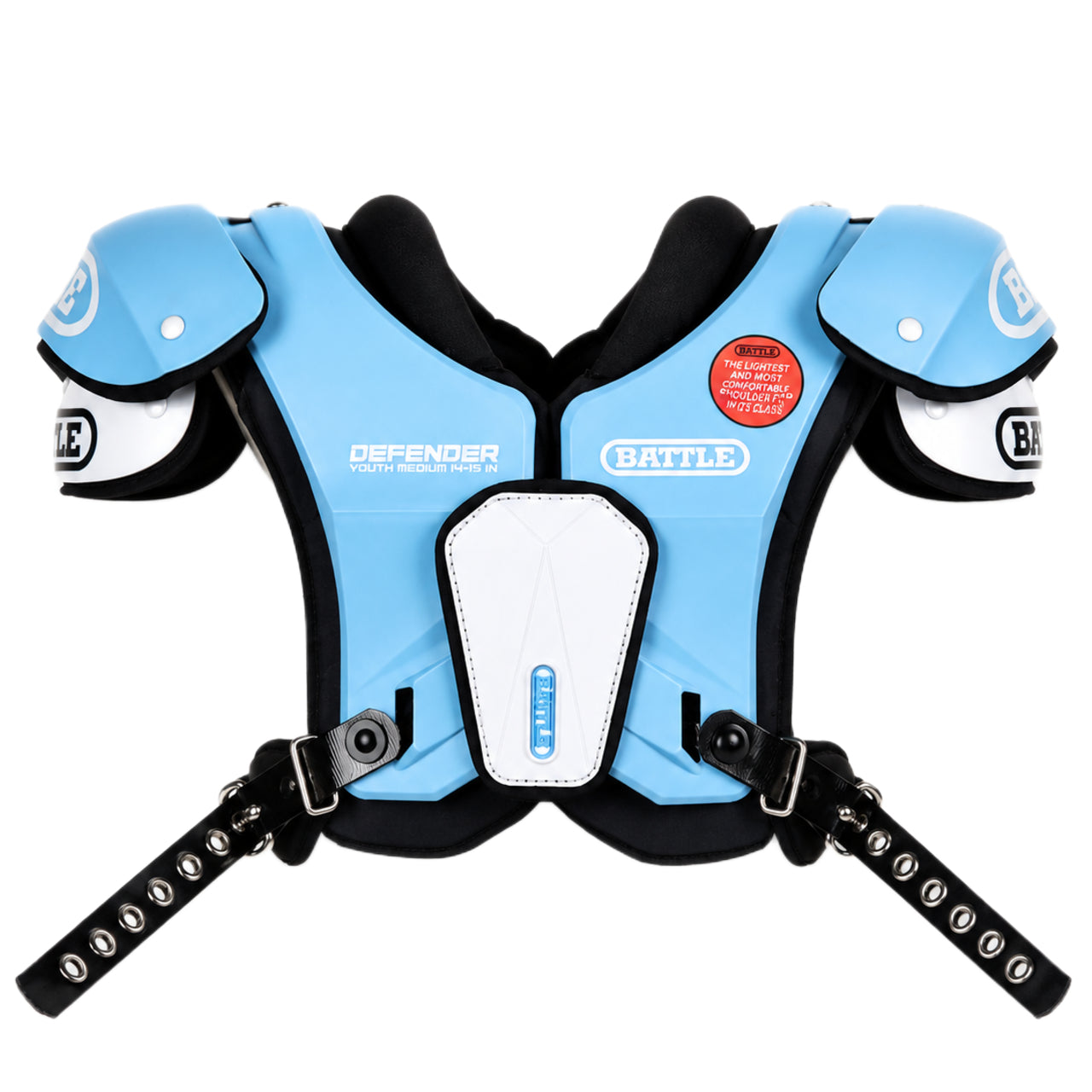 battle-defender-schulterpads-football-schwarz-adult-l-leicht image 4