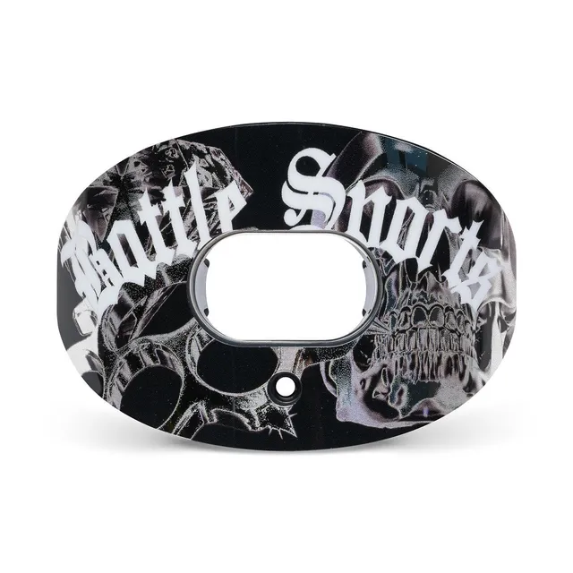 battle-oxygen-chrome-skulls-football-mundschutz-strap image 1