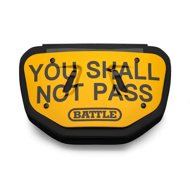 battle-defender-shall-not-pass-back-plate-football-adult image 1