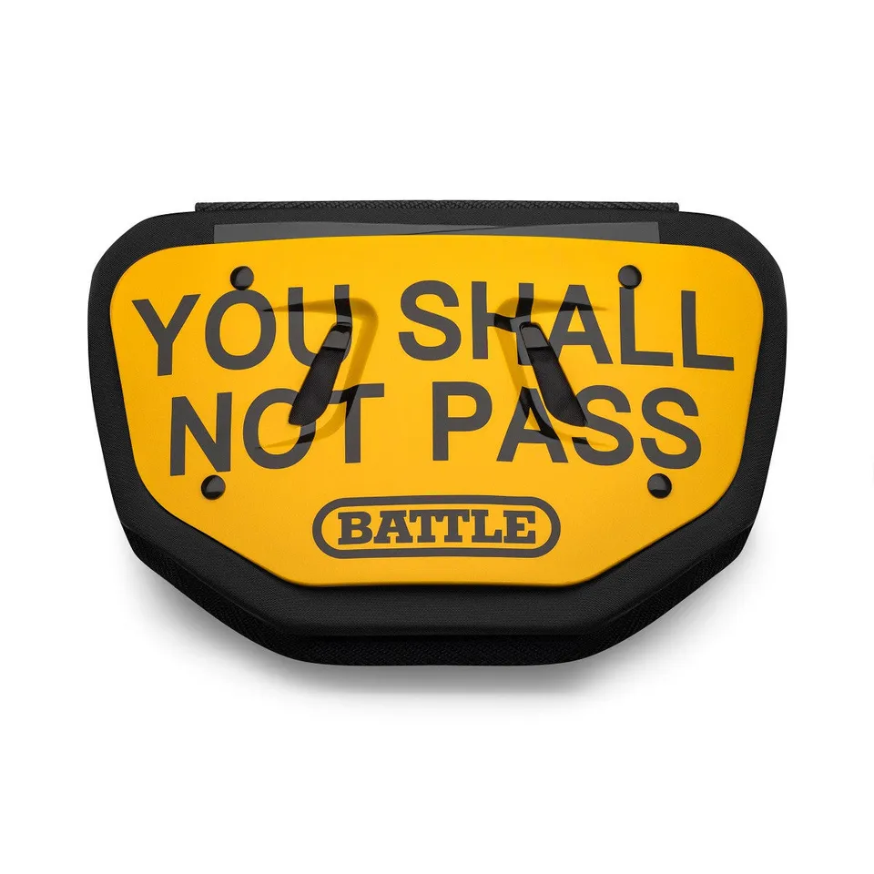 battle-defender-shall-not-pass-back-plate-football-adult image 1