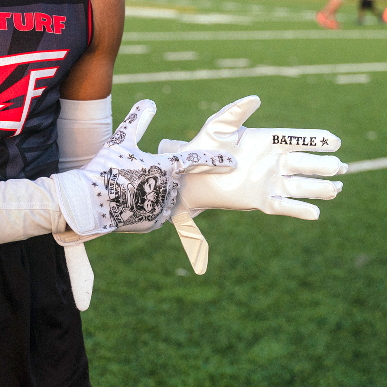 battle-speed-speed-freak-receiver-handschuhe-wei-l-mit-grip image 4