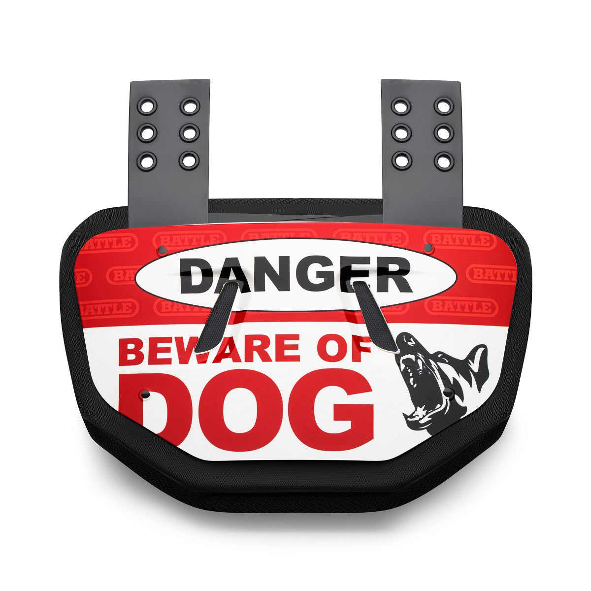 battle-sports-defender-beware-of-dog-back-plate-schwarz image 4