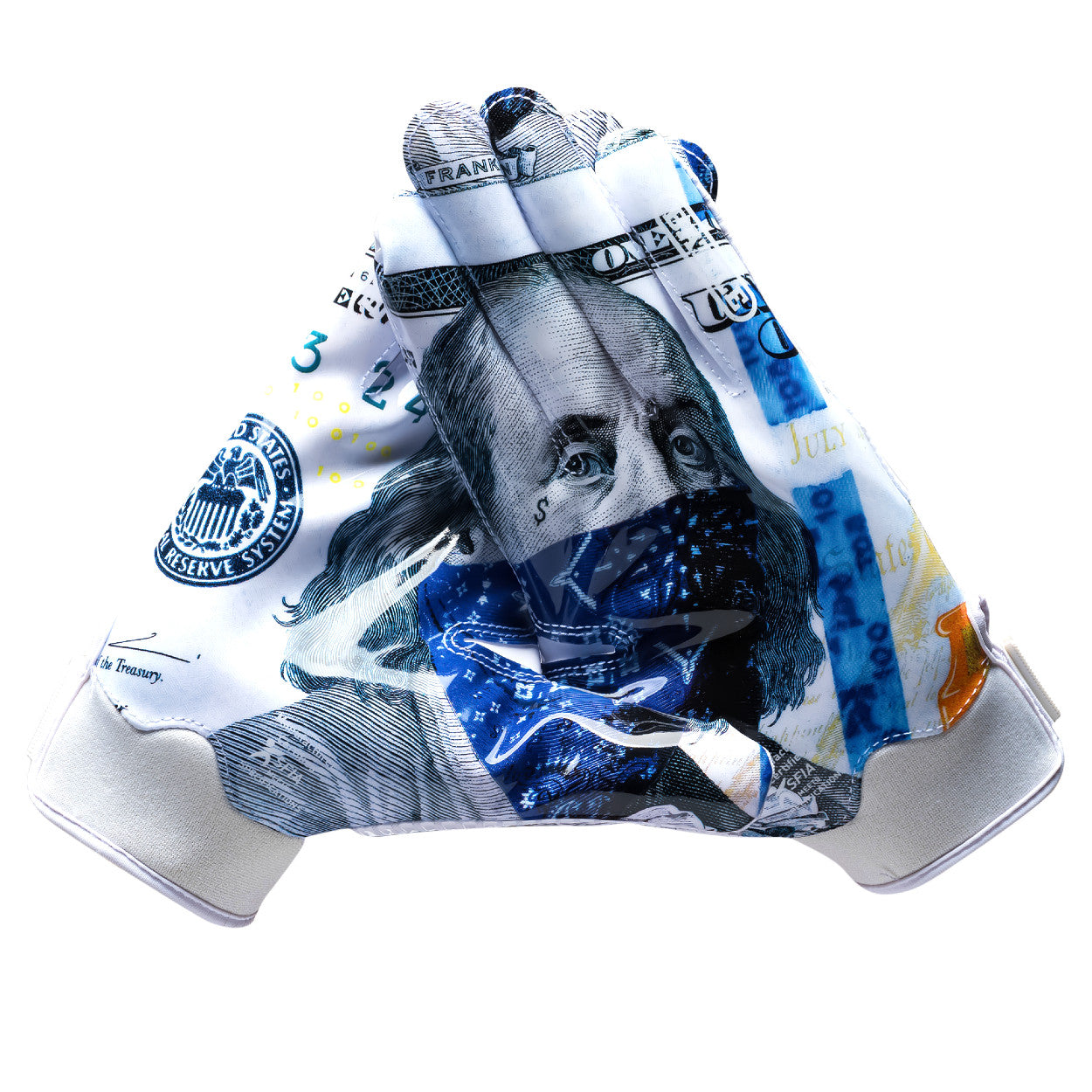battle-doom-1-0-blue-strips-receiver-football-handschuhe-adult image 1