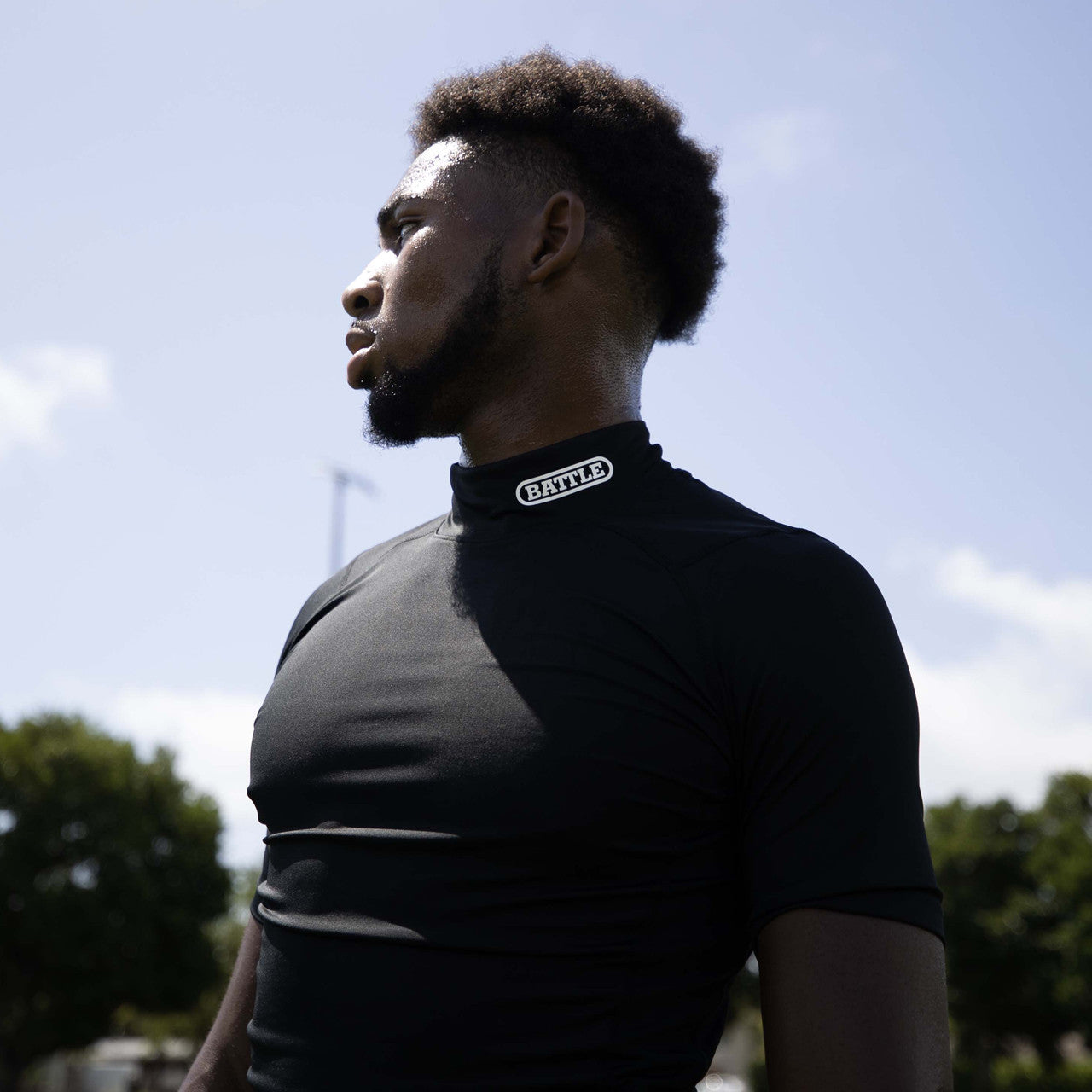 battle-astrofly-mock-neck-compression-shirt-schwarz image 2