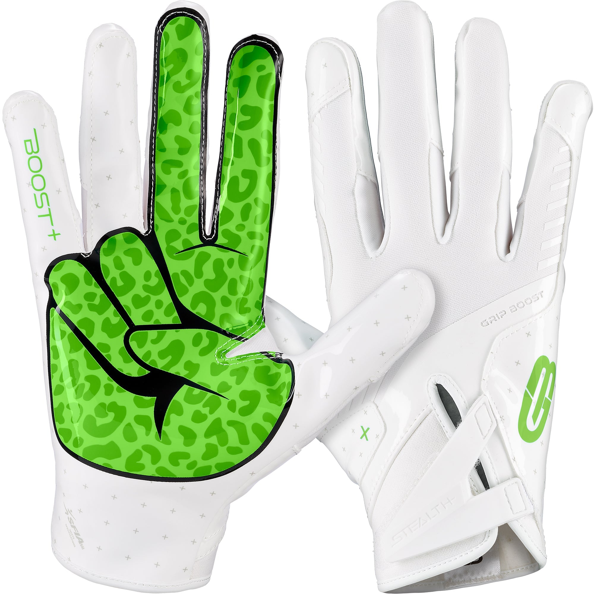 grip-boost-stealth-6-peace-footballhandschuhe-wei-lime-boost image 1