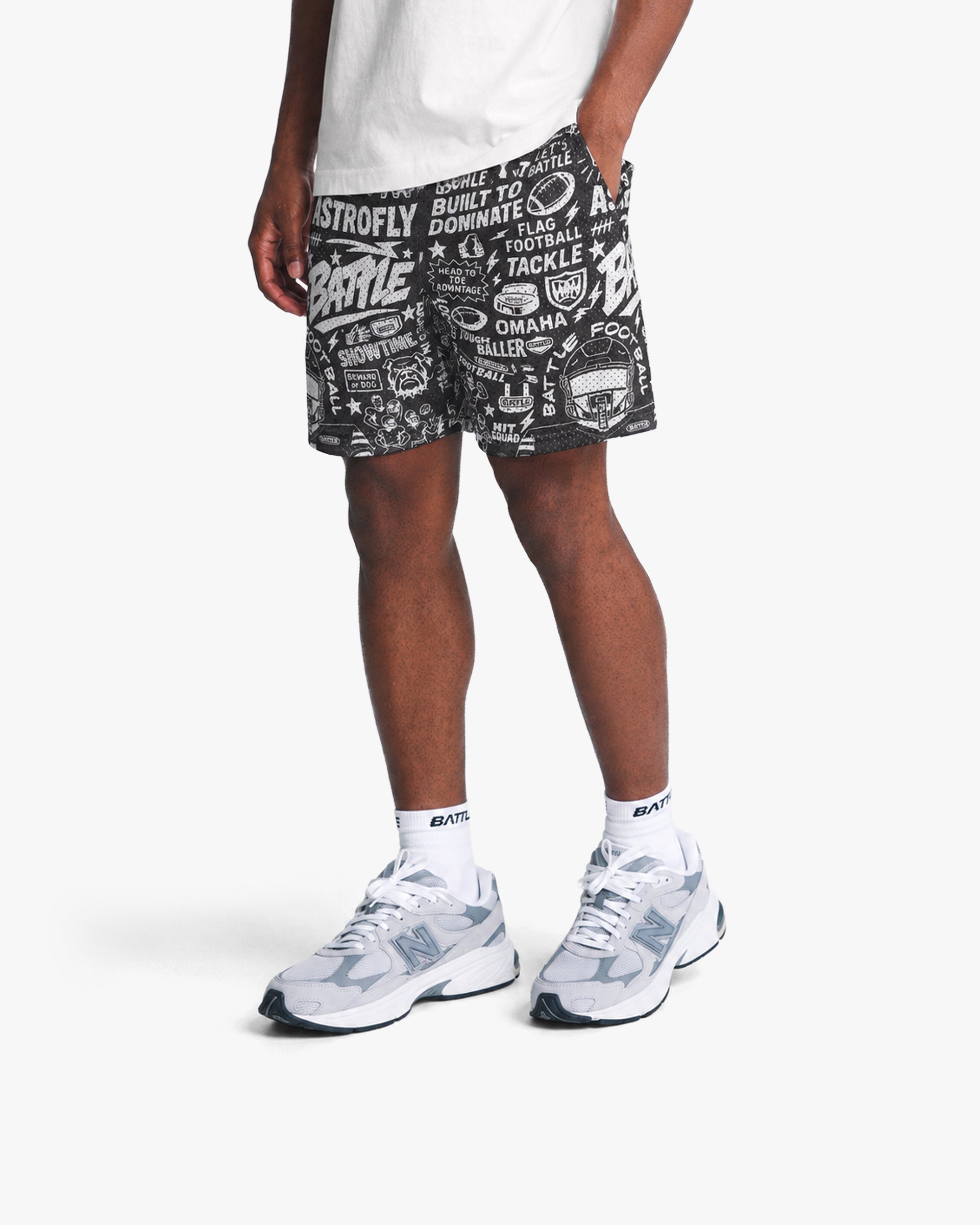 battle-sports-astrofly-collage-mesh-shorts-schwarz-mit-liner image 3