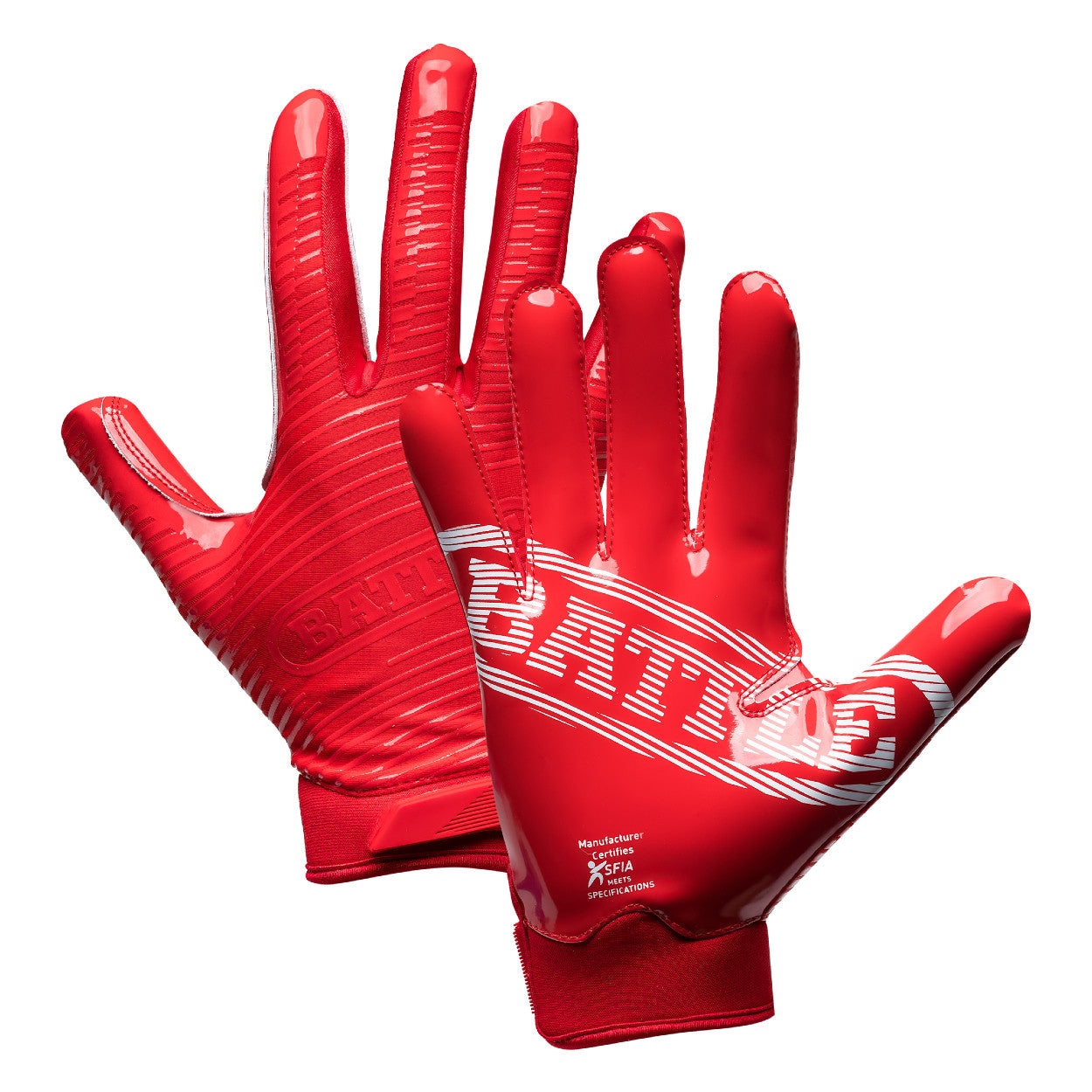 battle-doom-1-0-receiver-handschuhe-football-rot-adult-l-grip image 1