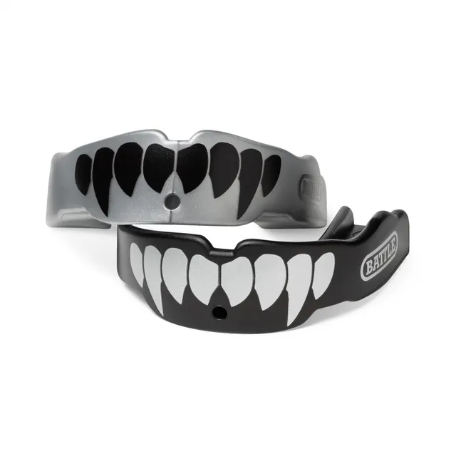 battle-oxygen-fangs-mundschutz-2er-pack-schwarz-wei-adult image 1