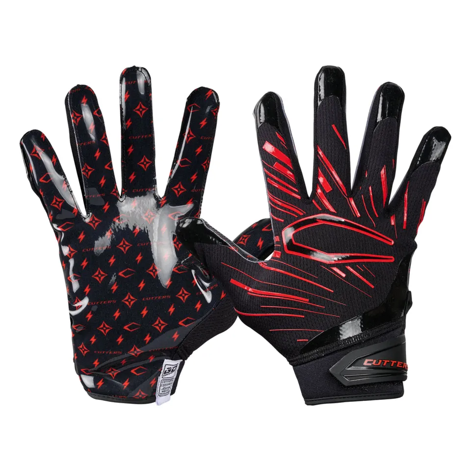 cutters-game-day-pro-receiver-handschuhe-black-red-lux-grip image 1