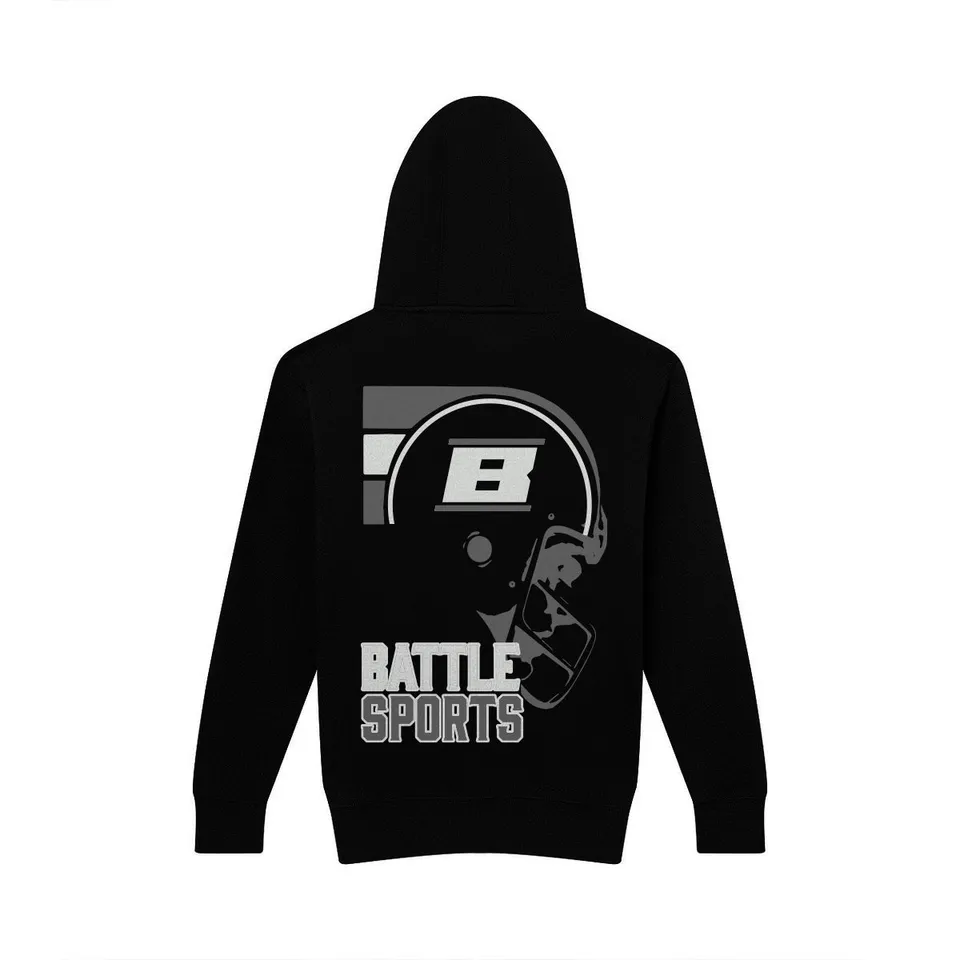 battle-defender-b-helmet-hoodie-herren-schwarz-baumwolle image 1