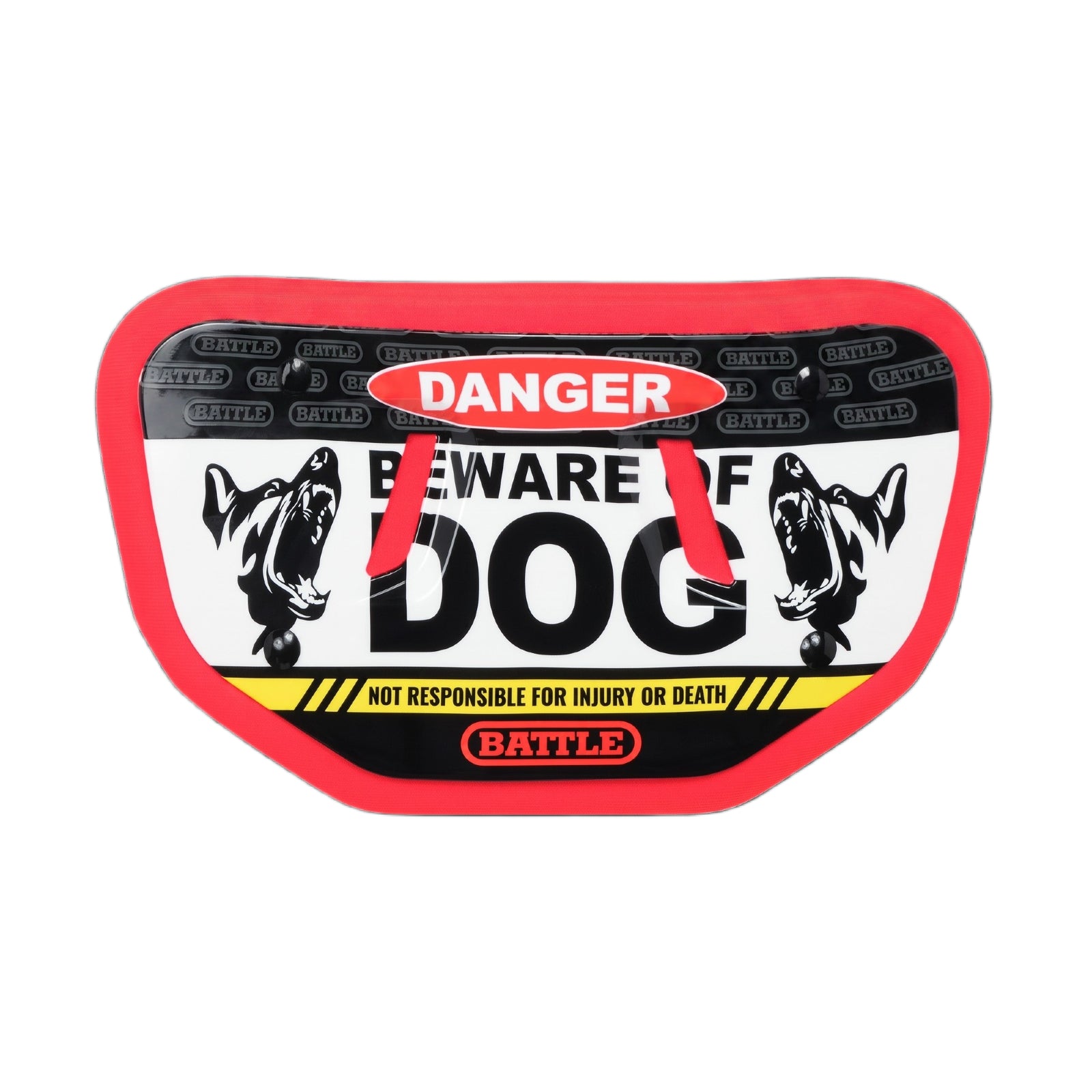 battle-defender-beware-of-dog-back-plate-youth-fu-ball image 1