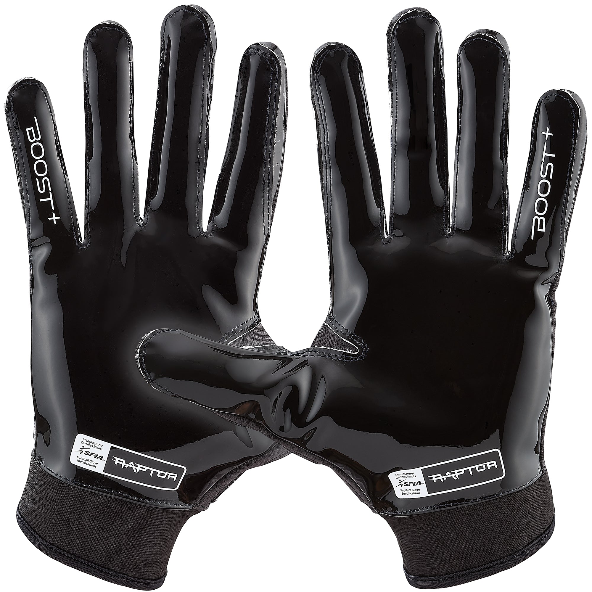 grip-boost-raptor-2-0-footballhandschuhe-schwarz-gepolstert-grip image 2