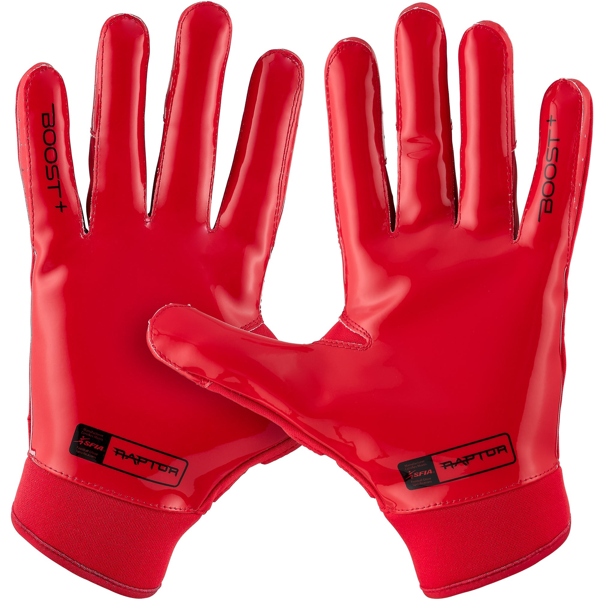 grip-boost-raptor-2-0-footballhandschuhe-rot-gepolstert image 2