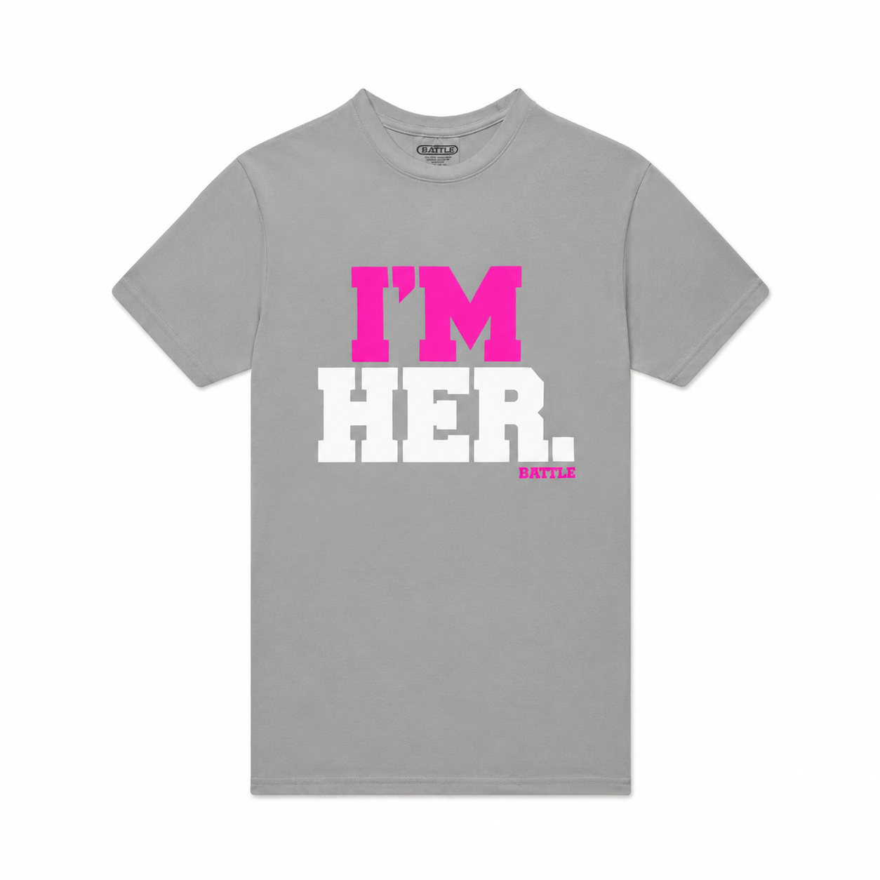 battle-i-m-her-t-shirt-damen-schwarz-baumwolle image 3