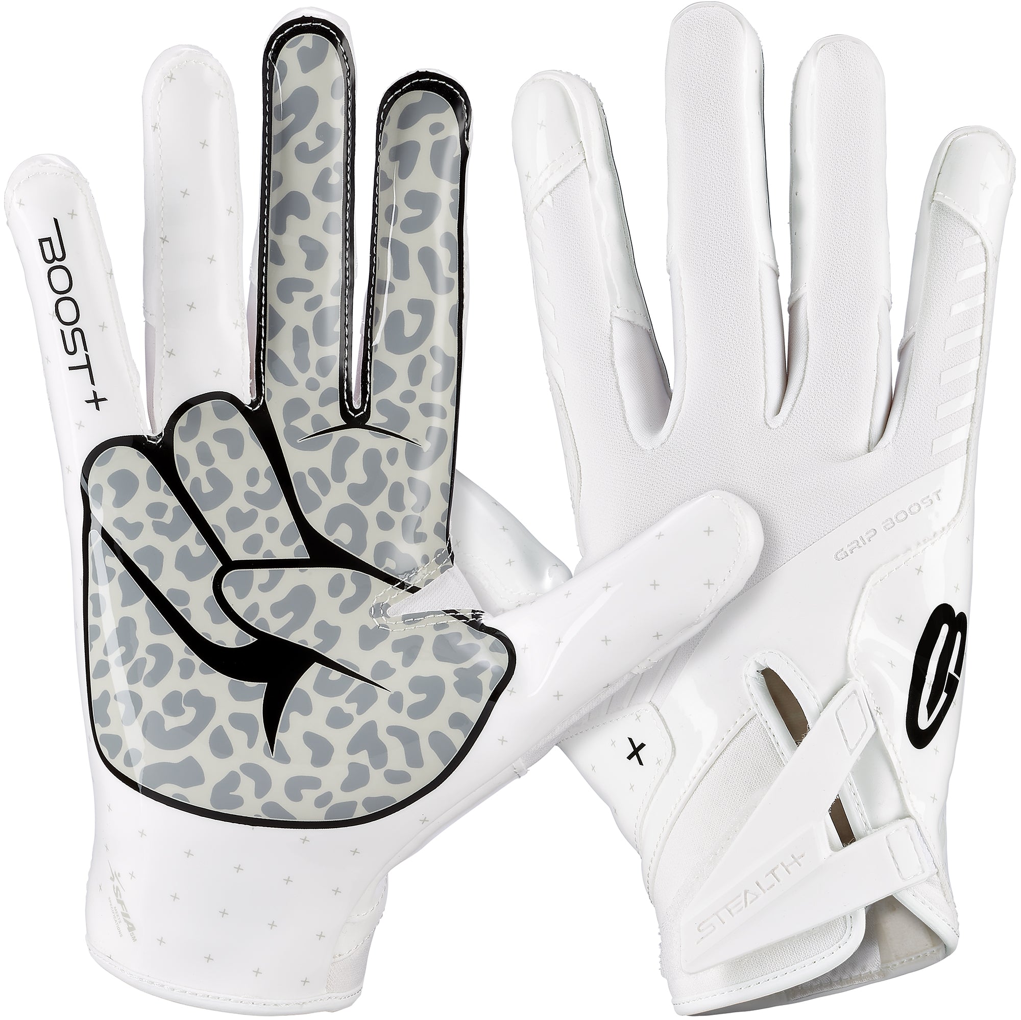 grip-boost-stealth-6-0-boost-football-handschuhe-wei-schwarz-l image 1