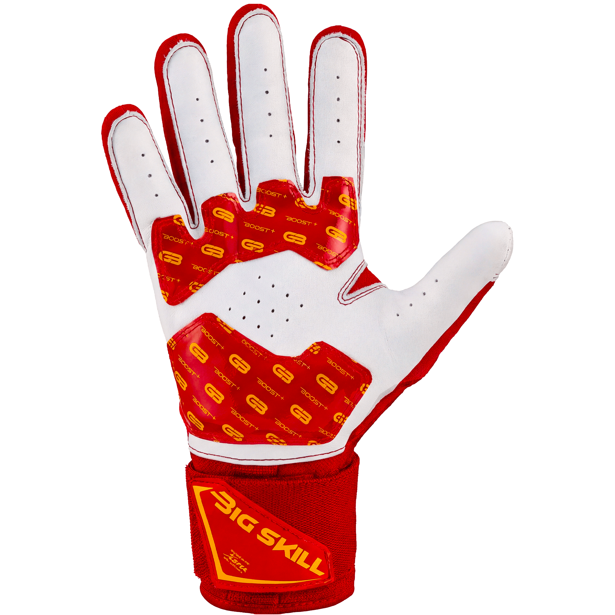 grip-boost-big-skill-2-0-lineman-footballhandschuhe-rot-leder image 3