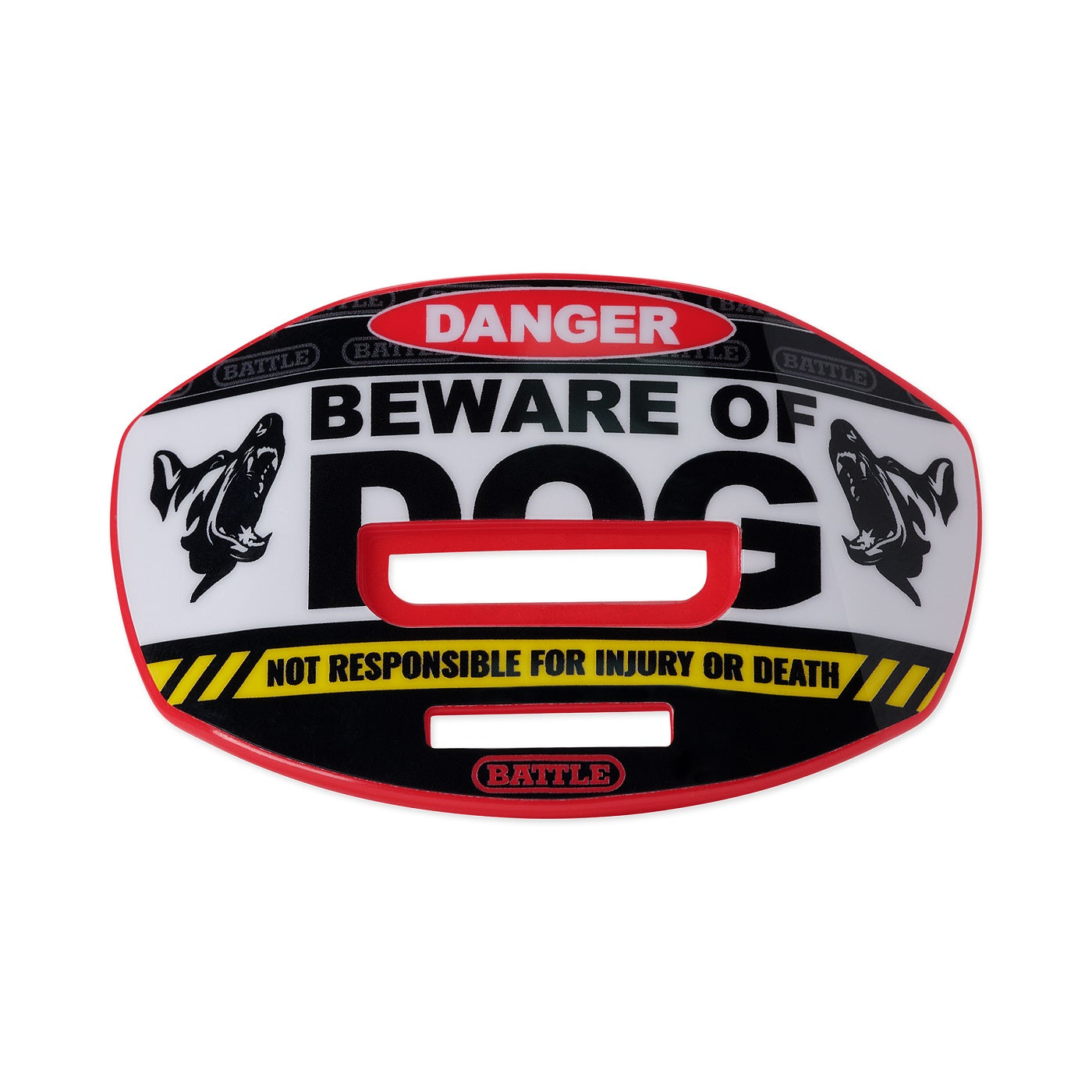 battle-sports-speed-beware-of-dog-mundschutz-mit-band-schwarz image 2