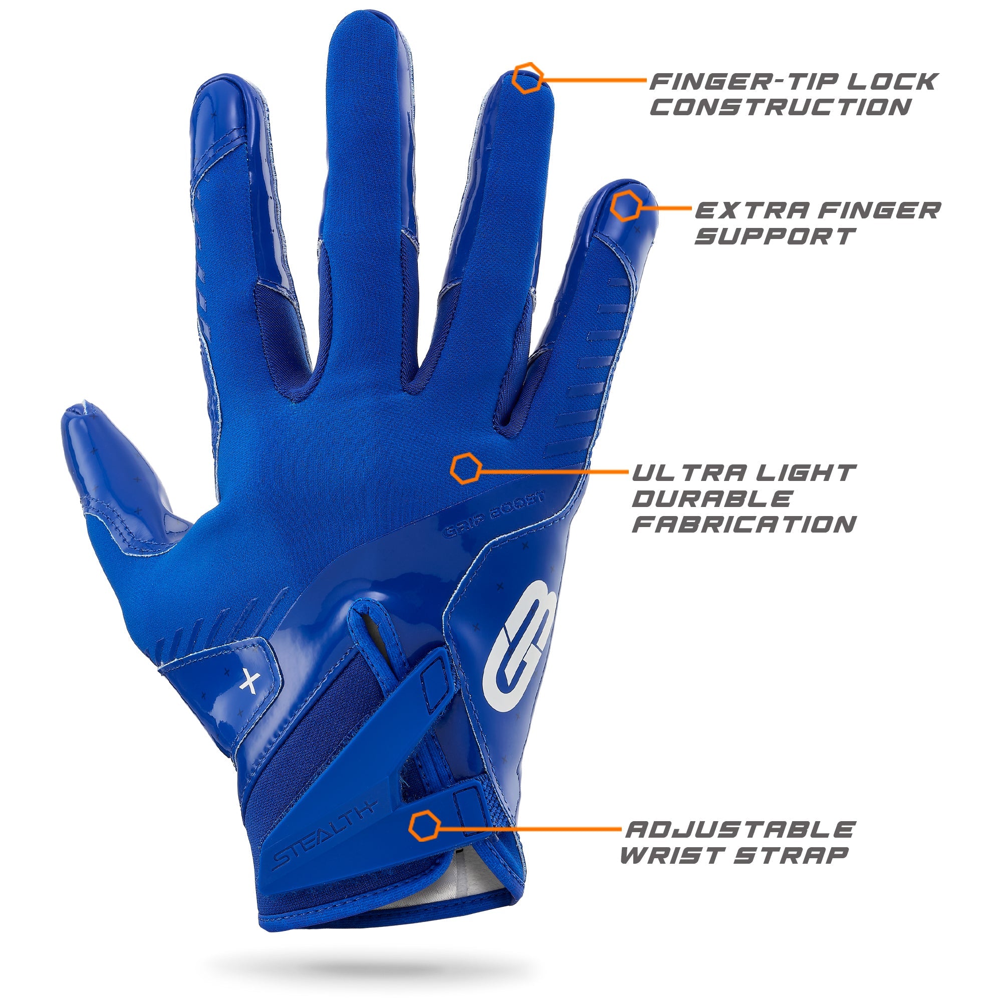 grip-boost-stealth-6-0-boost-football-handschuhe-blau-youth image 4
