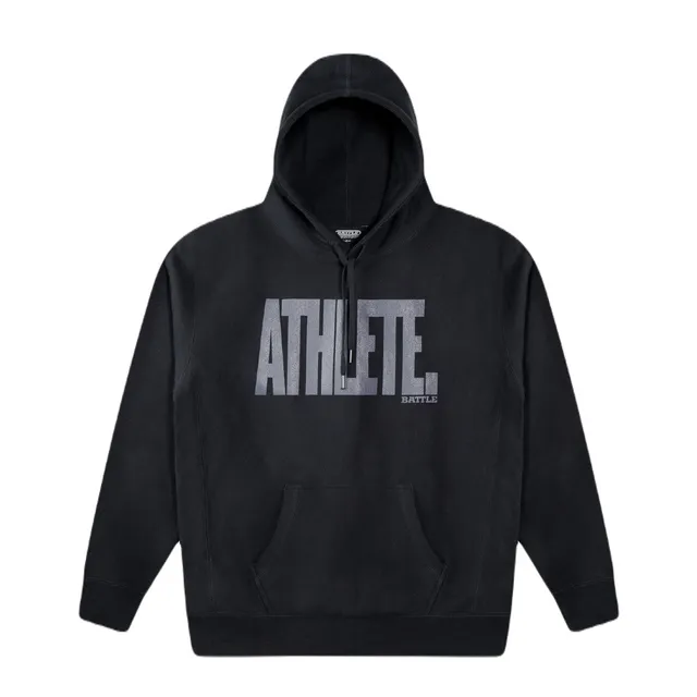battle-sports-athlete-hoodie-erwachsene-schwarz-wei-heavyweight image 1
