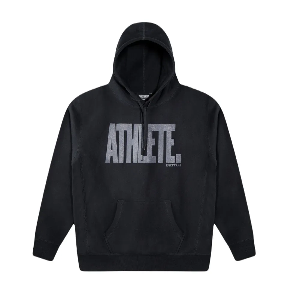 battle-sports-athlete-hoodie-erwachsene-schwarz-wei-heavyweight image 1