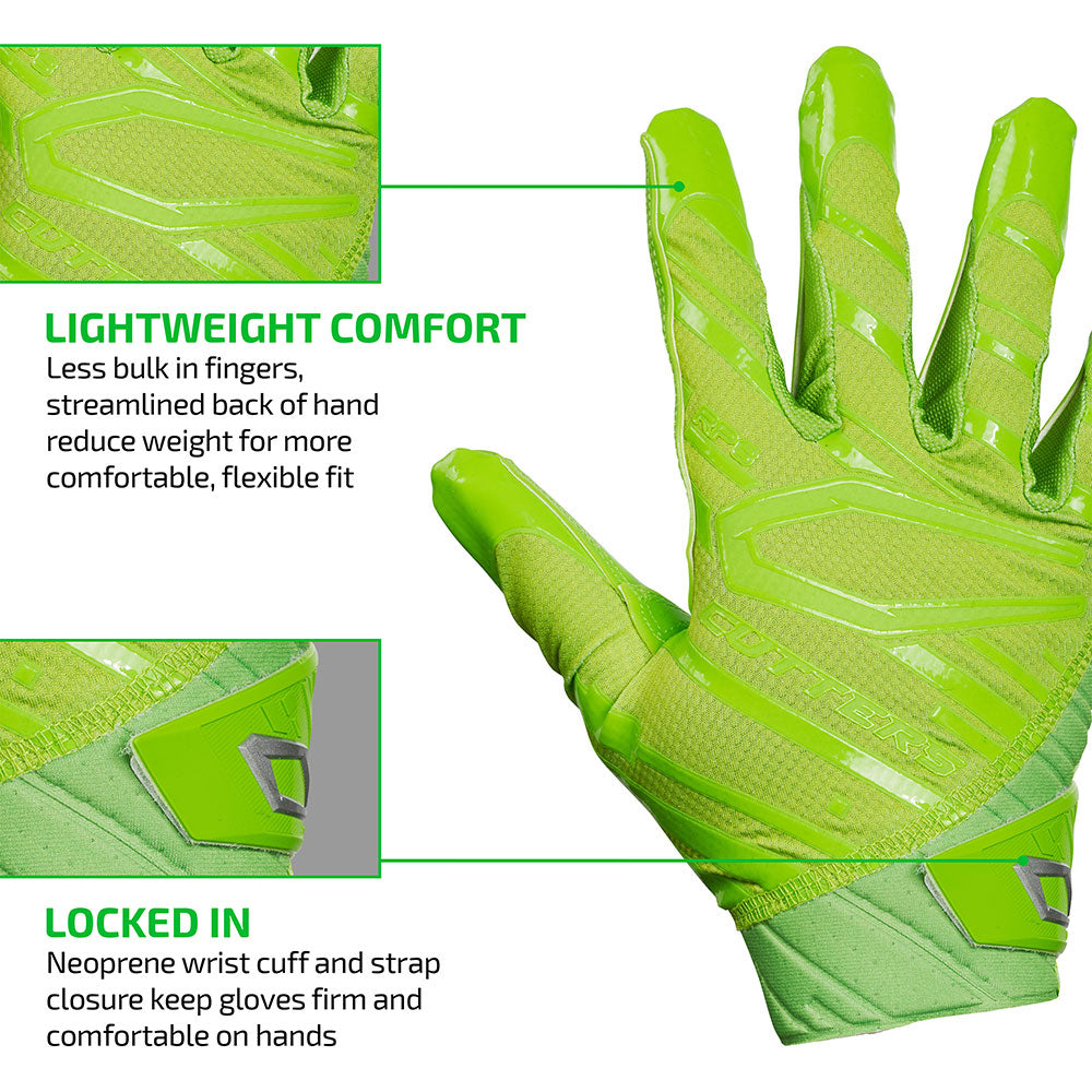 cutters-rev-pro-6-0-receiver-handschuhe-shock-green image 5