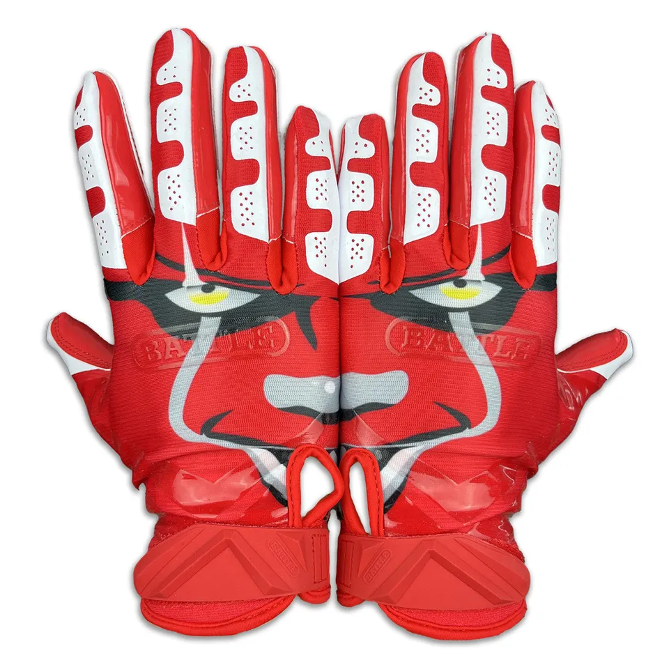 battle-double-threat-clown23-cloaked-footballhandschuhe-l-print image 1