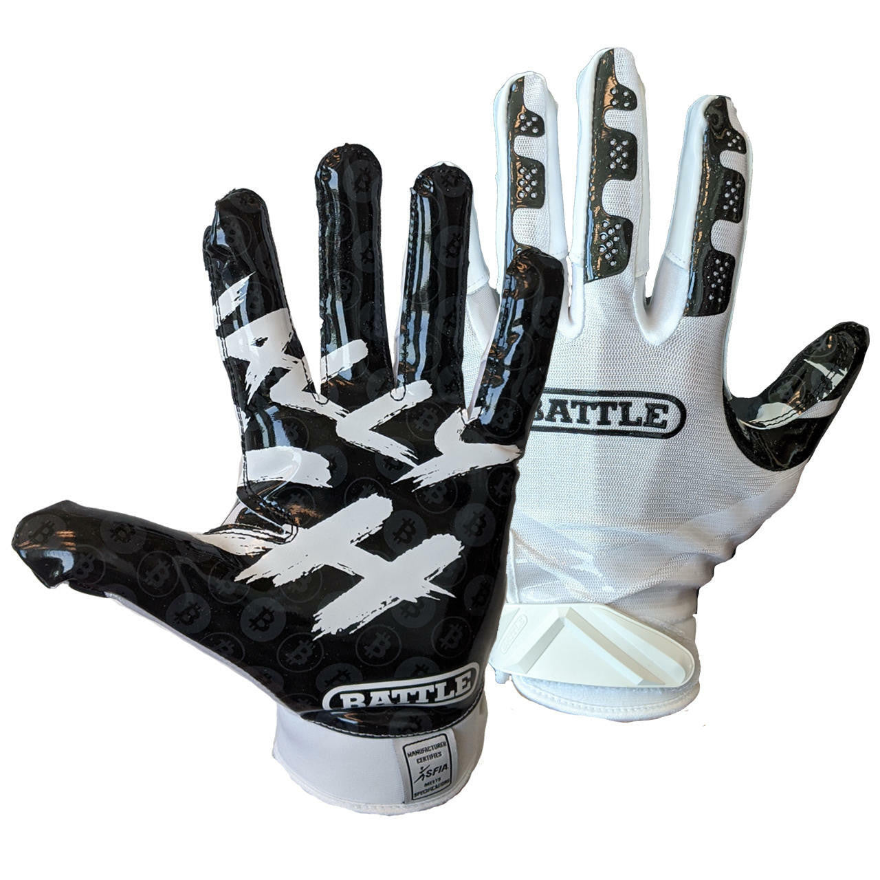 battle-double-threat-finally-rich-handschuhe-weiss-l image 4