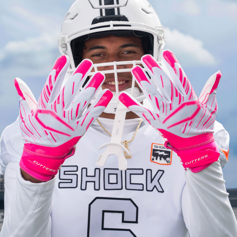 cutters-game-day-pro-receiver-handschuhe-white-pink-leicht image 2
