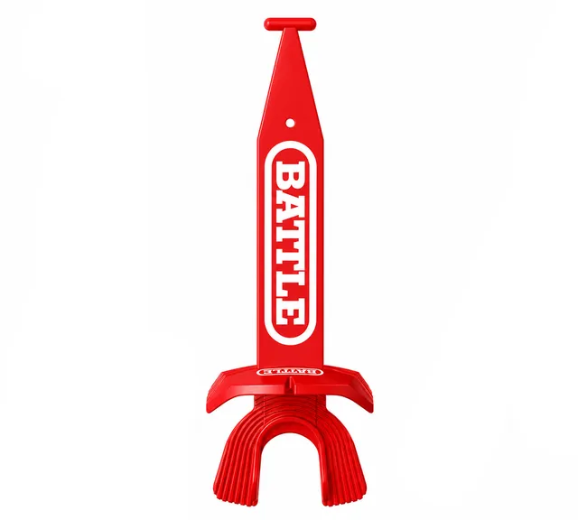 battle-speed-xl-mundschutz-football-schwarz-wei-band image 1