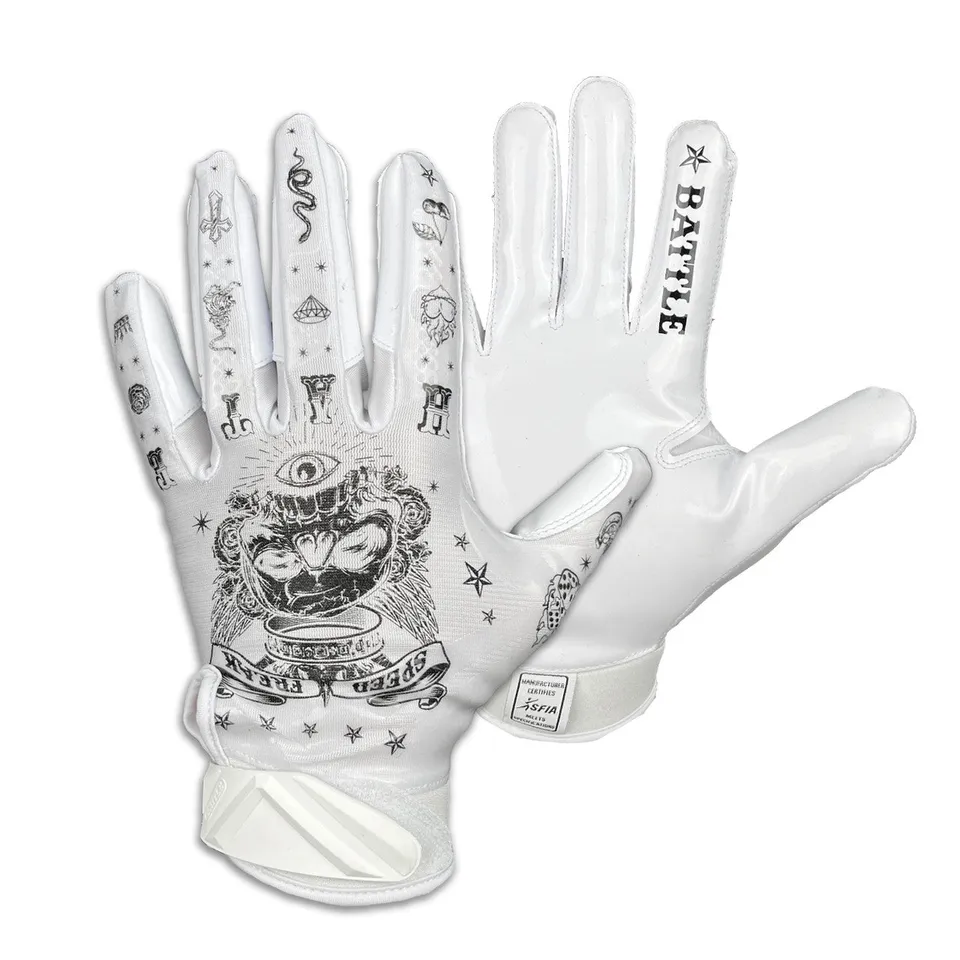 battle-speed-speed-freak-receiver-handschuhe-wei-l-mit-grip image 1