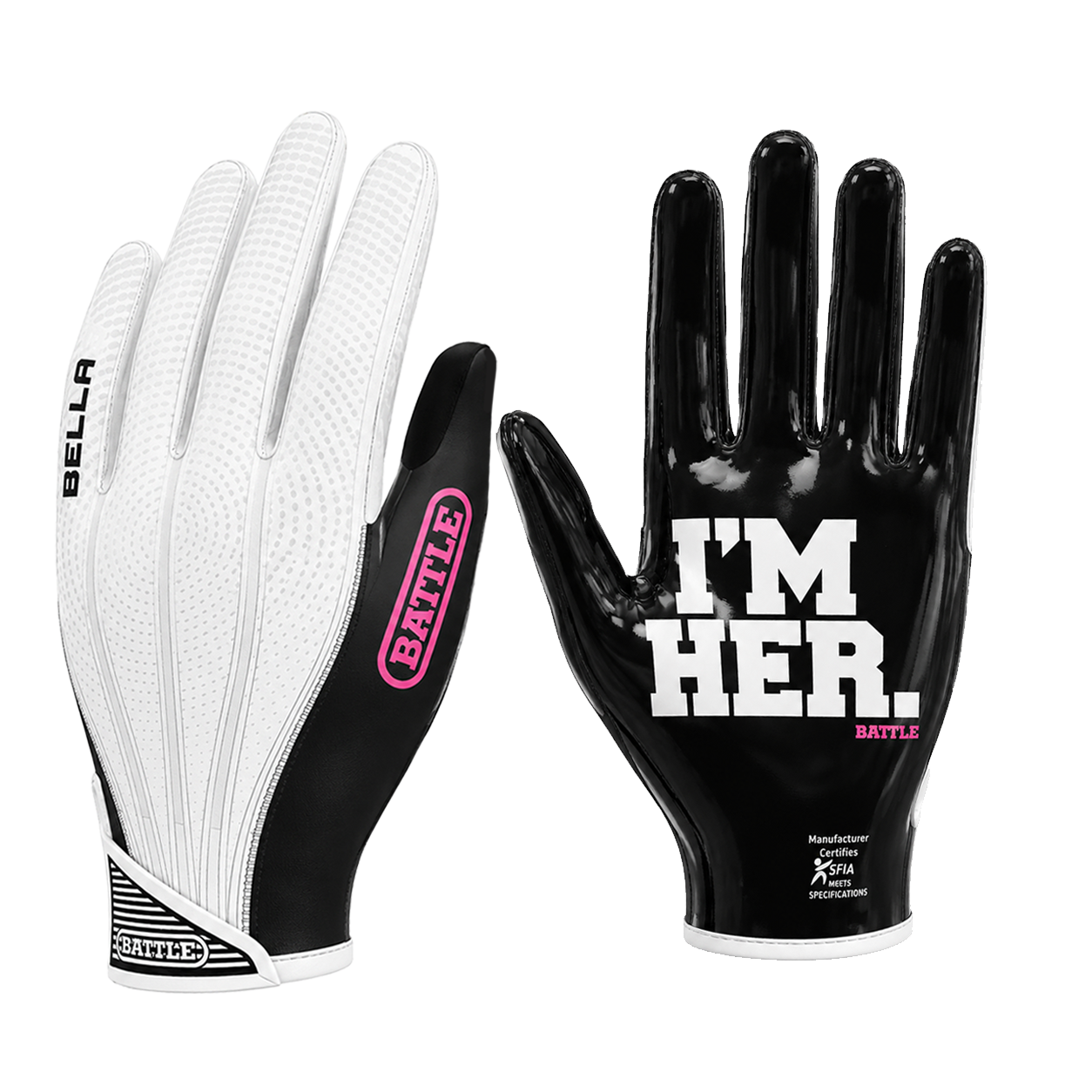 battle-bella-i-m-her-footballhandschuhe-damen-receiver-grip image 1