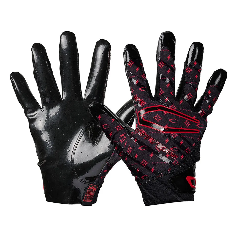 cutters-rev-pro-6-0-receiver-handschuhe-black-red-lux-grip image 1