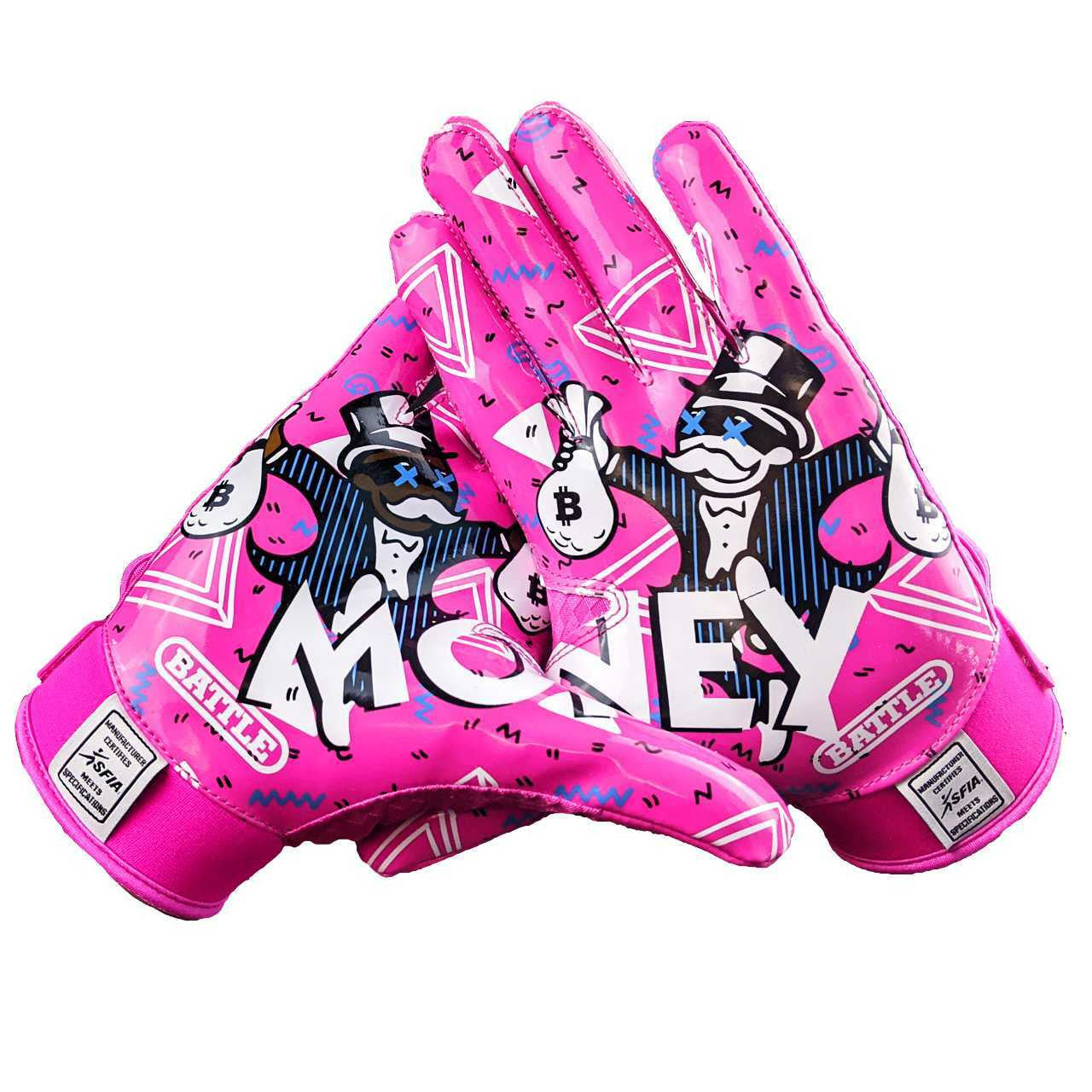 battle-double-threat-money-man-2-0-footballhandschuhe-pink-m image 6