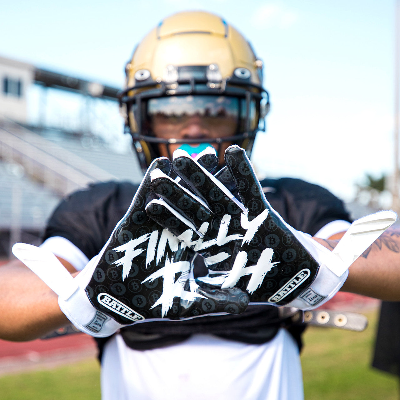 battle-double-threat-finally-rich-2-0-football-handschuhe-adult image 2