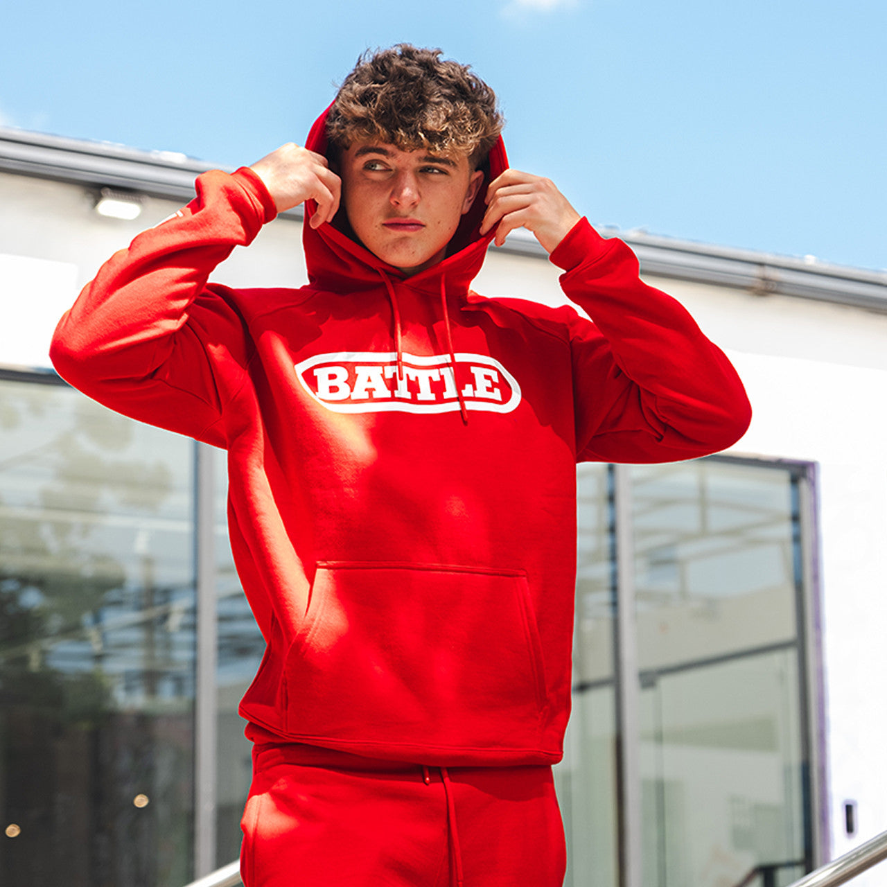 battle-classics-hoodie-kapuzenpullover-schwarz-gr-l image 2