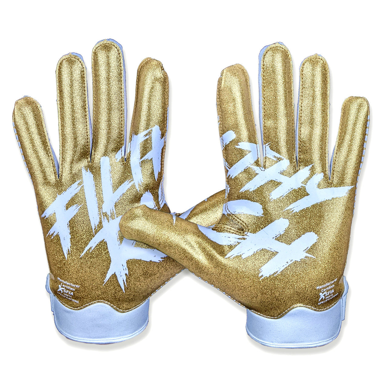 battle-double-threat-filthy-rich-receiver-handschuhe-gold-grip image 3