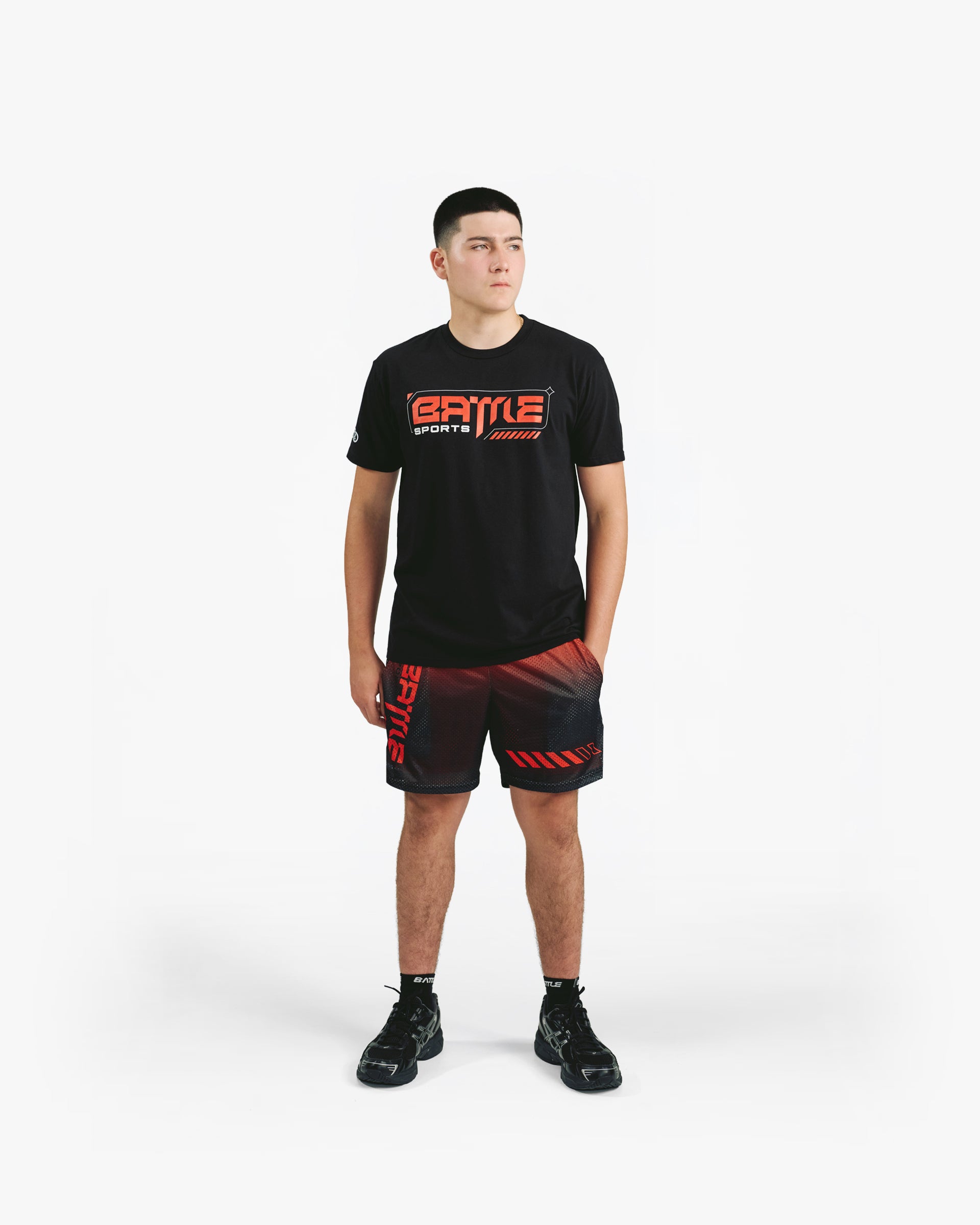 battle-astrofly-cyborg-fade-shorts-herren-schwarz-mesh image 7