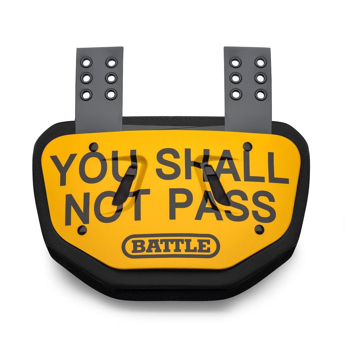 battle-defender-shall-not-pass-back-plate-football-adult image 3