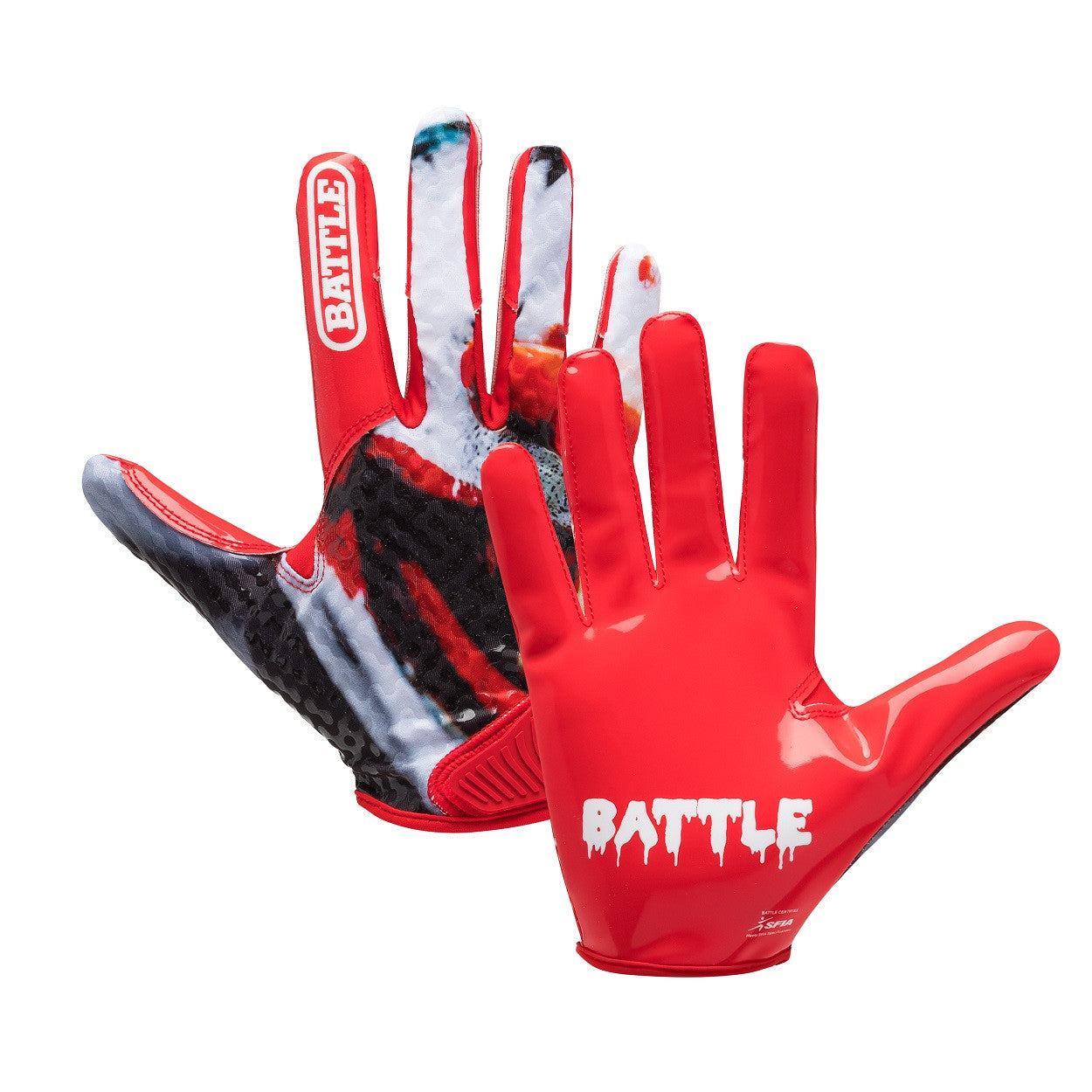 battle-chameleon-grin-receiver-football-handschuhe-adult-l-grip image 2