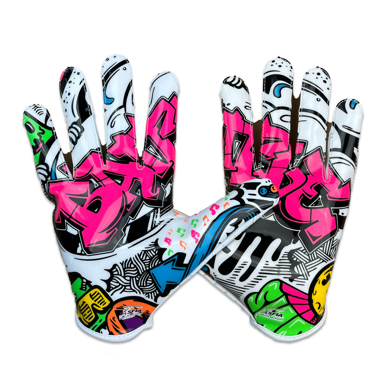 battle-doom-speed-graffiti-receiver-handschuhe-adult-l image 3