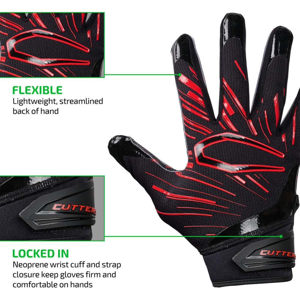 cutters-game-day-pro-receiver-handschuhe-black-red-lux-grip image 4