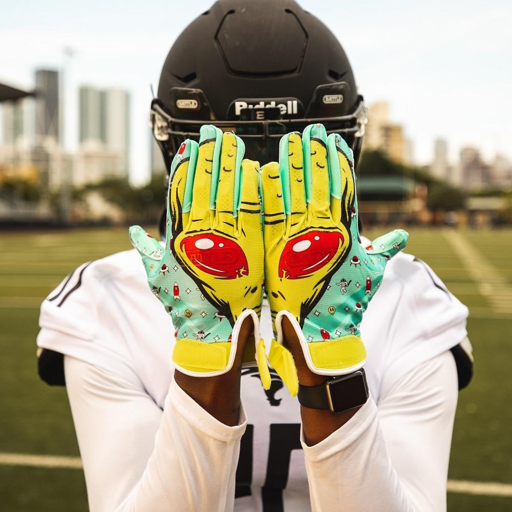battle-double-threat-alien-receiver-handschuhe-neon-gr-n-l-grip image 4