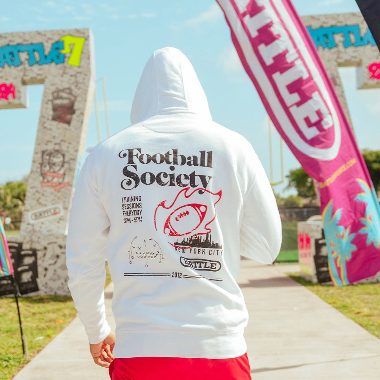 battle-astrofly-football-society-hoodie-wei-baumwolle image 2
