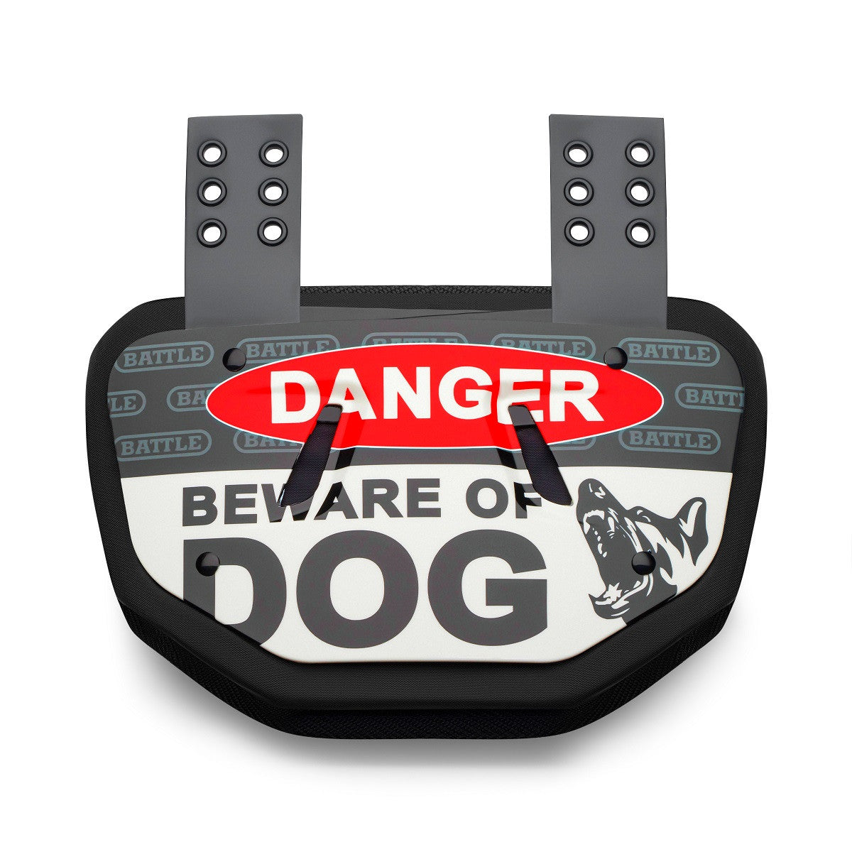 battle-sports-defender-beware-of-dog-back-plate-schwarz image 5