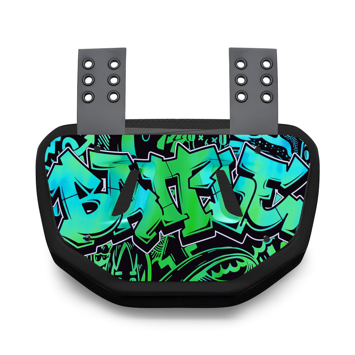 battle-defender-graffiti-back-plate-football-blau-gr-n image 4