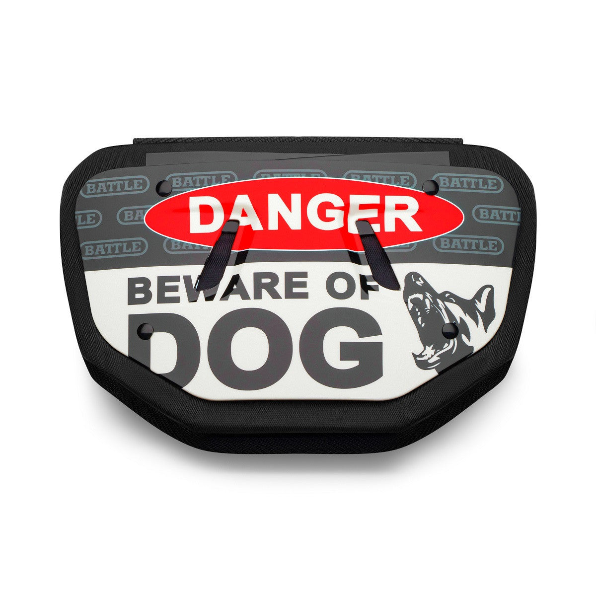 battle-sports-defender-beware-of-dog-back-plate-schwarz image 2