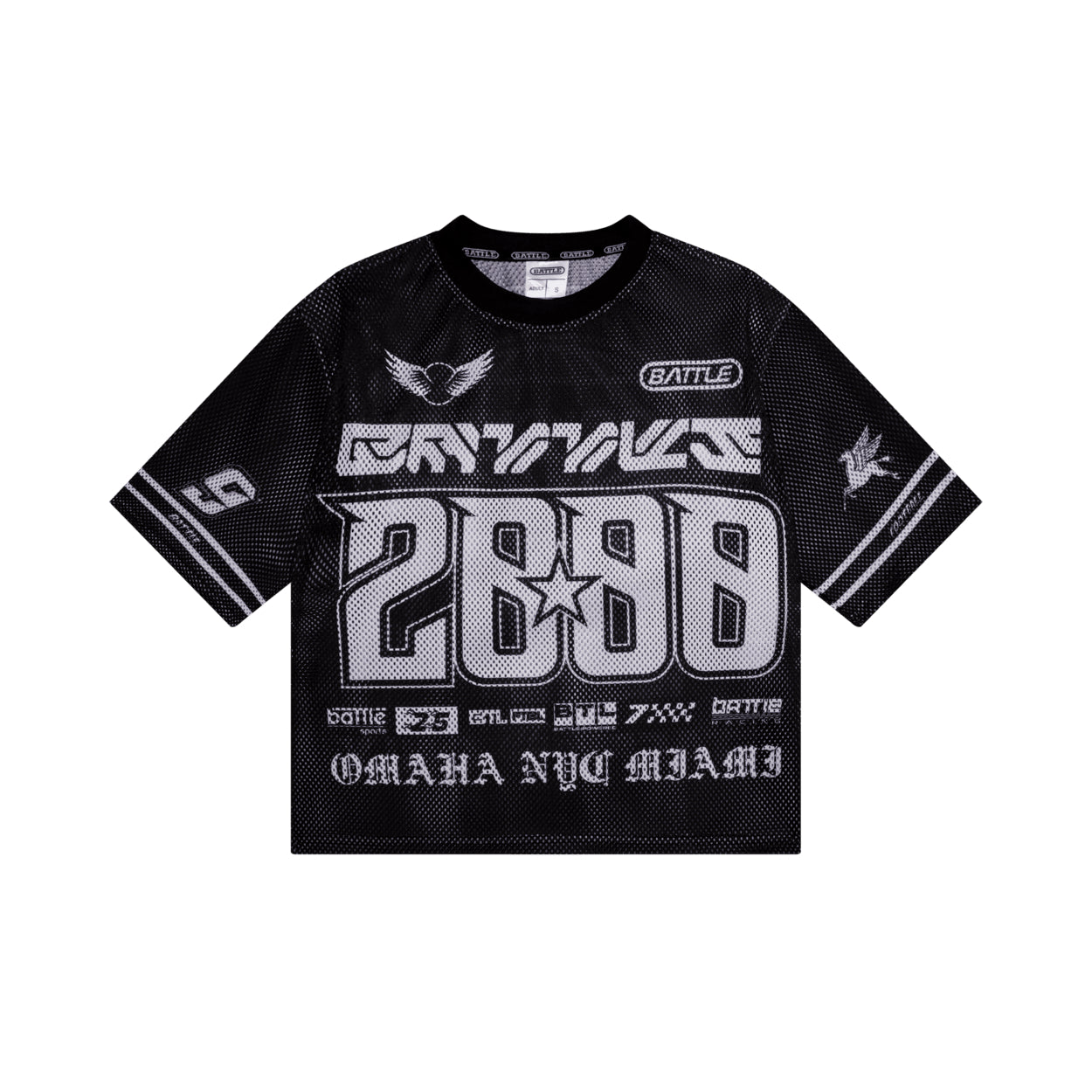 battle-astrofly-aeromesh-oversized-football-jersey-schwarz-mesh image 1