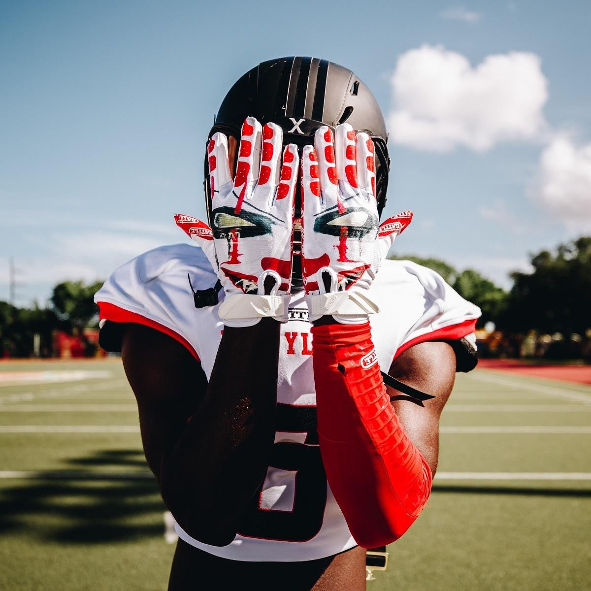 battle-double-threat-clown-receiver-handschuhe-l-ultra-stick-grip image 2